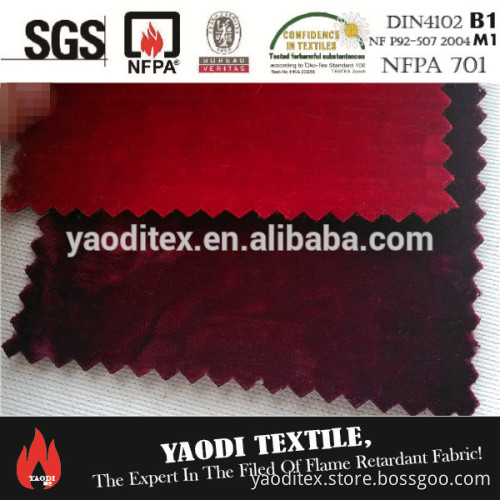 Wholesale flame retardant stage curtain fabric from China